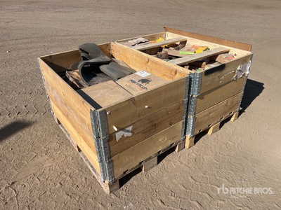 Quantity of (2) Crates of Assorted Parts (Unused) - Fits Cat AD55 AD60