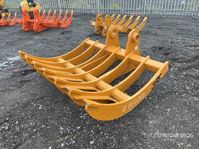 2026 SEC 72 in 72" to fit Cat 330D Excavator Rake - Fits Cat 330D (Unused)