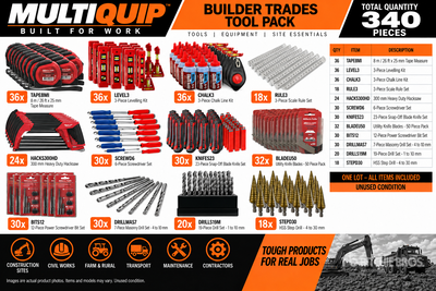Multiquip Builder Trades Tool Pack (Unused)