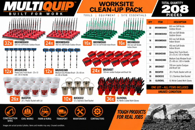 Multiquip Worksite Clean-Up Pack (Unused)