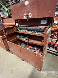 Job Site Box w/ Quantity of Industrial Wrenches