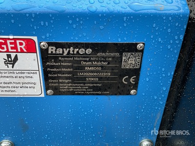 2026 Raytree RMBD50 50 in Drum Trituradoras para minicargadora (Unused)