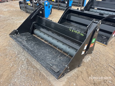 2026 Raytree RPRB72 72 in Power Rake Godet pour Skid Steer (Unused)
