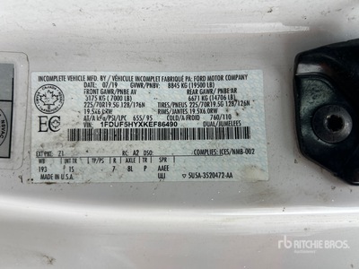 2020 RH RH41-LP 11.51 m on 2019 Ford F-550 XL 4x4 رافعة جوية على فان
