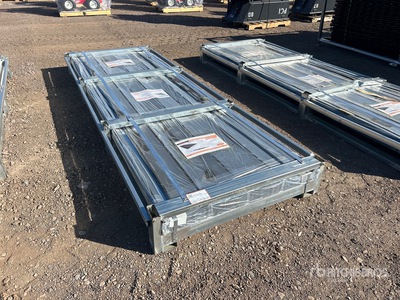 Quantity of (100) 2026 STARVOX S3048F Galvalume Corrugated Steel Panels (Black) (Unused)