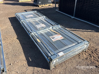 Quantity of (100) 2026 STARVOX S3048F Galvalume Corrugated Steel Panels (Black) (Unused)