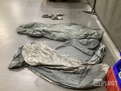 (35) Bivy Covers, (3) Pairs of Boots, (19) Sleeping Bags & Assorted Items