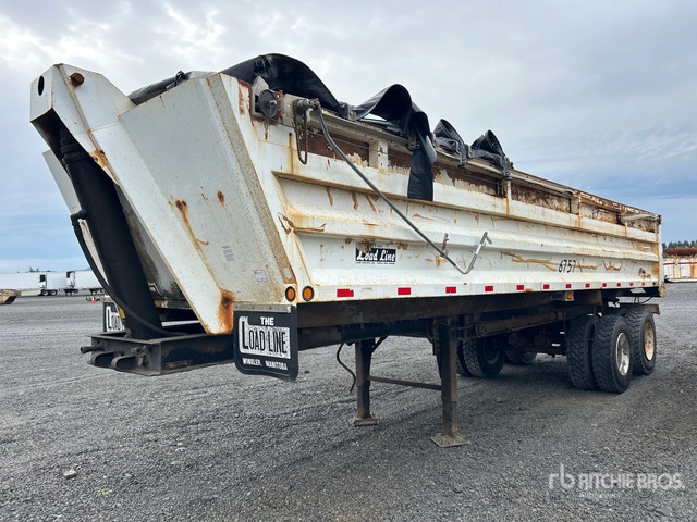 2005 Load Line 28 ft T/A End Dump Trailer