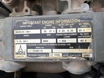 Engine with Emission Label