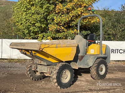 2015 Wacker Neuson 3001 3 ton 4x4 Swivel Dumper