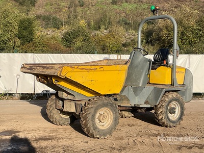 2014 Wacker Neuson 3001 3 ton 4x4 Swivel Dumper