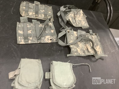 (54) M4 Three Mag Pouches, (28) Bandoleer Ammo Pouches & Assorted Items