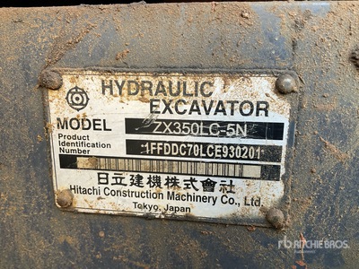 2012 Hitachi ZX350LC-5N Tracked Excavator