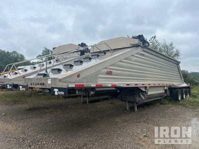 2018 Travis Body S/102 46 ft Tri/A Aluminum Rimorchio a fondo mobile materiale sfuso