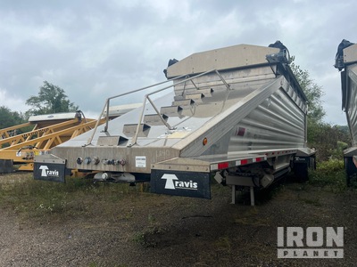 2018 Travis Body S/102 46 ft Tri/A Aluminum Rimorchio a fondo mobile materiale sfuso