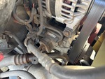 Engine with A/C Compressor