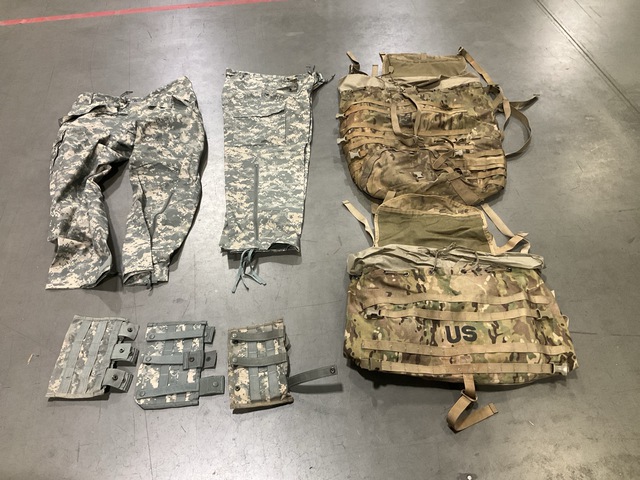 (27) M4 Three Mag Pouches, (3) Pairs of Cold Weather Trousers & Assorted Items