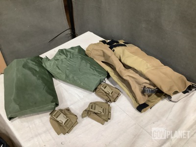 (206) Grenade Pouches, (50) Gaiters, (22) Clothing Bags & Assorted Items