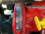 Engine with Emission Label