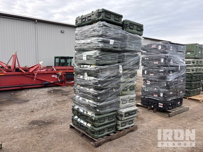 Quantity of (2) Pallets of - Pallets - 32 items total - one w/25 cases - one w/7 cases - 2U-3U-4U-5U-6U - General Dynamics Server Cases - Computer Accessories (Unused)
