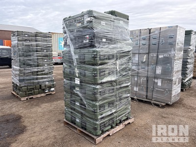 Quantity of (3) - Pallets - 36 items total - 2U-3U-4U-5U-6U-7U - General Dynamics Server Cases - Computer Accessories (Unused)