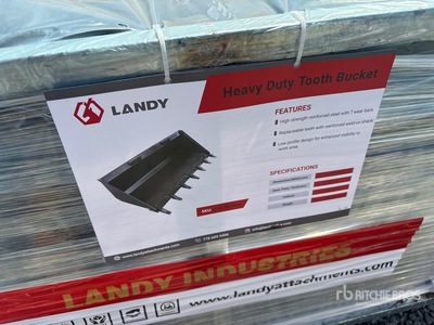 2026 LANDY 72 in General Purpose Heavy Duty Tooth Bucket (Unused)