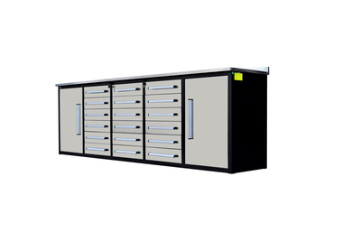 2026 Suihe NWB-18DS-2B -10 1 ft 8 in 20-Drawer Banco Gabinete de Herramientas (Sin Usar) / Workbench (Unused)