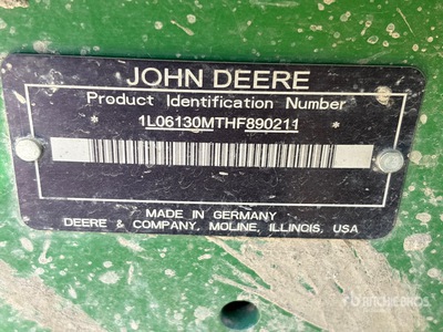 2017 John Deere 6130M 4WD Tractor
