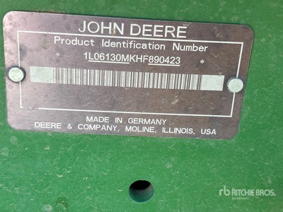 2017 John Deere 6130M 4WD Tractor