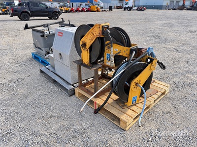 Quantity of Graco XD Hose Reels & Poly Tank