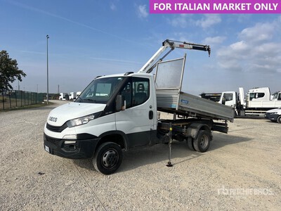 2018 Bonfiglioli 710 kg on Iveco Daily 35-120 Autocarro ribaltabile con gru