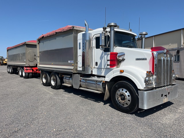 2014 Kenworth T409 6x4 & 2014 Tefco 8.2 m Quad Dog Combination Tipper Truck 2014 Kenworth T409 6x4 & 2014 Tefco 8.2 m Quad Dog Combination Tipper Truck