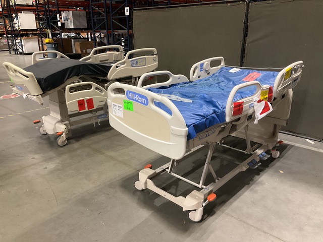 (2) Hill-Rom Hospital Beds