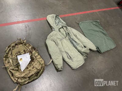 (68) Barracks Bags, (11) Rucksacks, (4) Parkas & (12) Duffel Bags