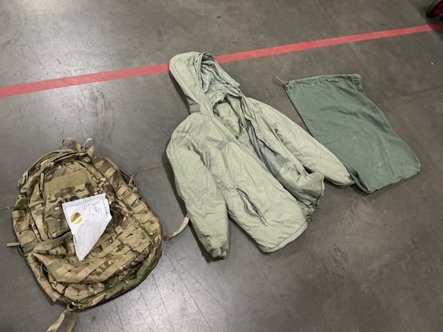 (68) Barracks Bags, (11) Rucksacks, (4) Parkas & (12) Duffel Bags (68) Barracks Bags, (11) Rucksacks, (4) Parkas & (12) Duffel Bags