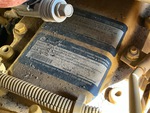 Engine with Emission Label