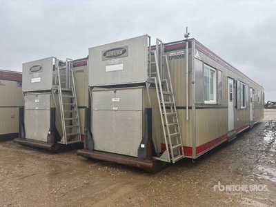 2011 T A Structures 6024TXC Texas Camp 2 Unit 60 ft x 24 ft 12 Person Skid-Mounted Mobile Camp