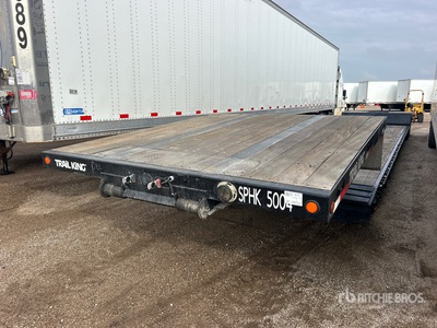 2002 Trail King T/A 53 ft Extendable Removable Gooseneck 低床トレーラー