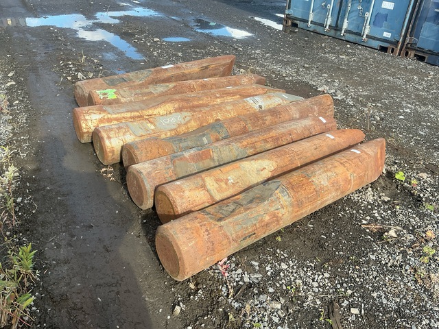 9.5 in Qty of (8), 4 used, 4 unused, to fit COPCO HB10000 Hammer Bit