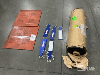 (9) Sheets of Rubber, (33) Reflective Paddles & Assorted Items