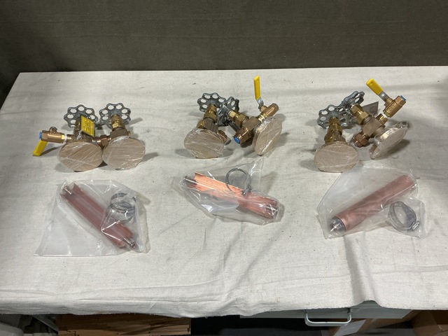 (3) Jacoby Tarbox TMS-8953 Liquid Level Gage Stems (3) Jacoby Tarbox TMS-8953 Liquid Level Gage Stems