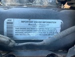 Engine with Emission Certification Label