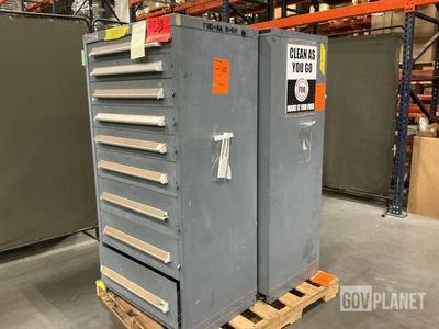 (2) Stanley Vidmar Storage Cabinets