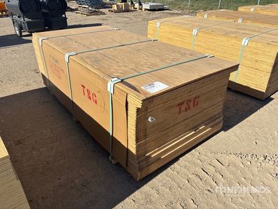 Quantity of (50) 5/8" 4x8 Douglas Fir Tongue & Groove (T&G) No Stamp Plywood (Unused)