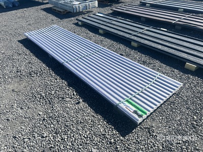 Quantity of (30) 12 ft x 3 ft Corrugated Roof Panel in Clear (Unused)