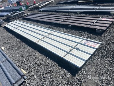 Quantity of (20) 20 ft x 3 ft White Metal Roof Panels (Unused)