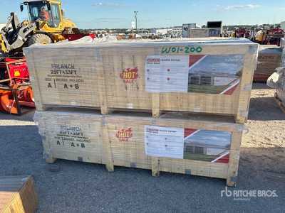 2026 SDL2533DGMS Double Garage Metal Shed (Unused)