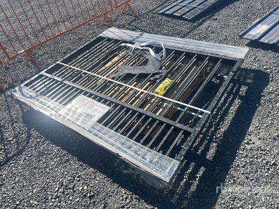 6 ft 10 in x 5 ft 11 in Wrought Iron 5.9 ft x 13.8 ft Bi-Parting Wrought Iron Galvanized Brama wjazdowa (Unused)
