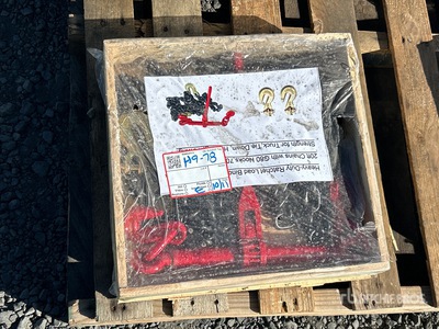 Ratchet Load Binders and 20 ft Chains & G70 7000 lb Hooks (Unused)