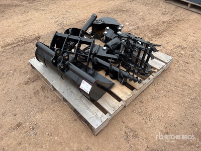 Quantity of (9) Mini Excavator Attachments (Unused)
